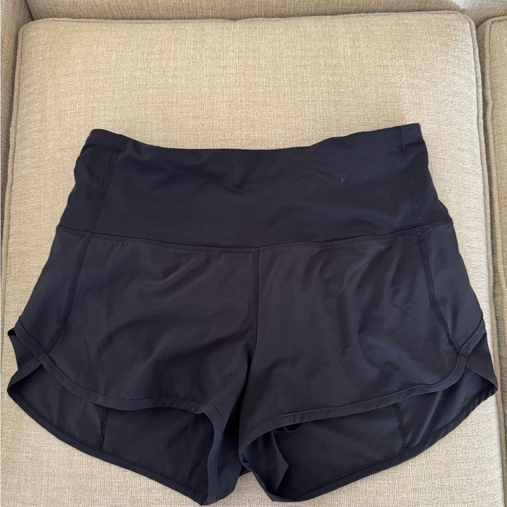 Lululemon Athletica Black Athletic Shorts, size 8, GUC